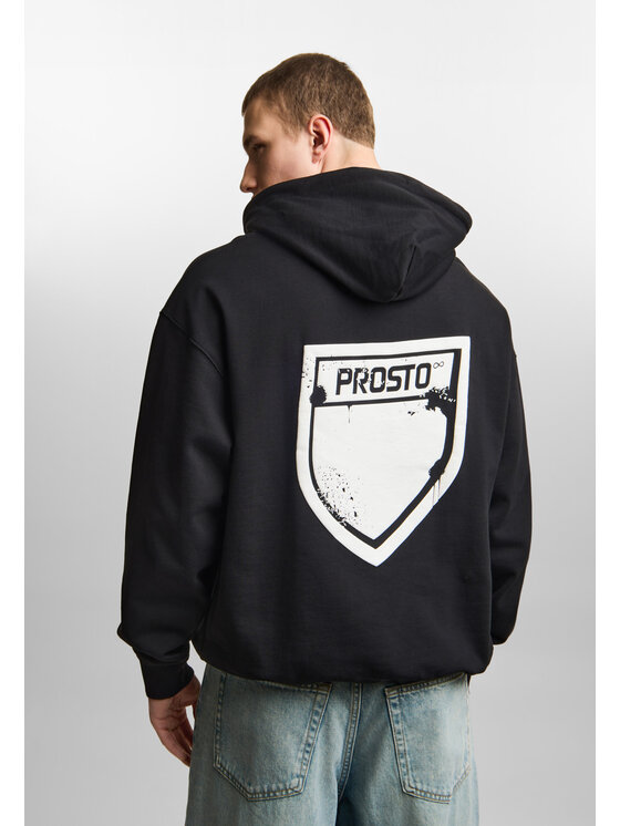 PROSTO. PROSTO. Bluza Shield Mini Splash KL261MSWE2061 Czarny Relaxed Fit