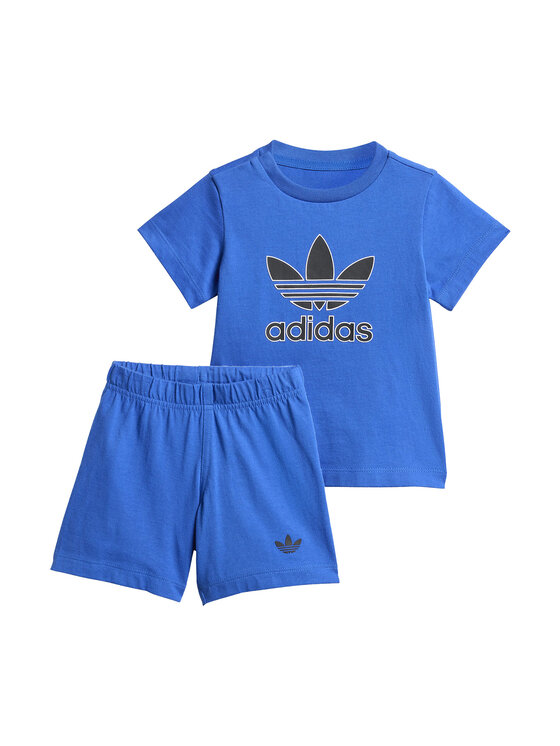 adidas Súprava Tričko a šortky Big Logo Execution KA2652 Modrá Regular Fit