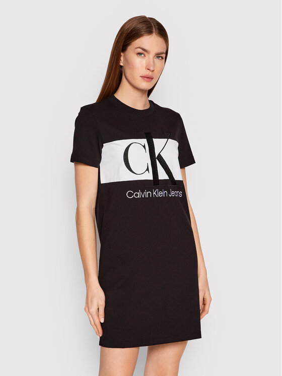 Calvin Klein Jeans Calvin Klein Jeans Rochie de zi J20J218862 Negru Regular Fit