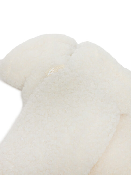 4F 4F Handschuhe 4FWAW24AGLOU088 Écru