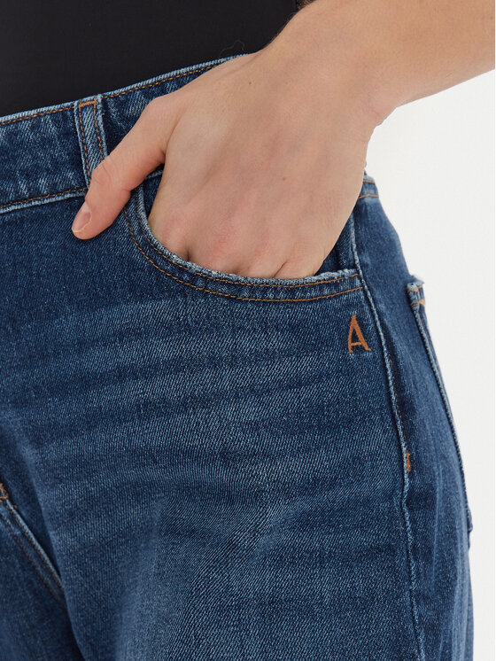 TWINSET TWINSET Jeans hlače 242AT2273 Modra Flare Fit