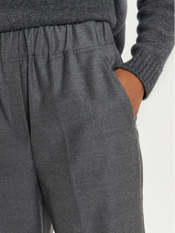 Weekend Max Mara Weekend Max Mara Hlače iz tkanine Hateley 2425136052 Siva Regular Fit