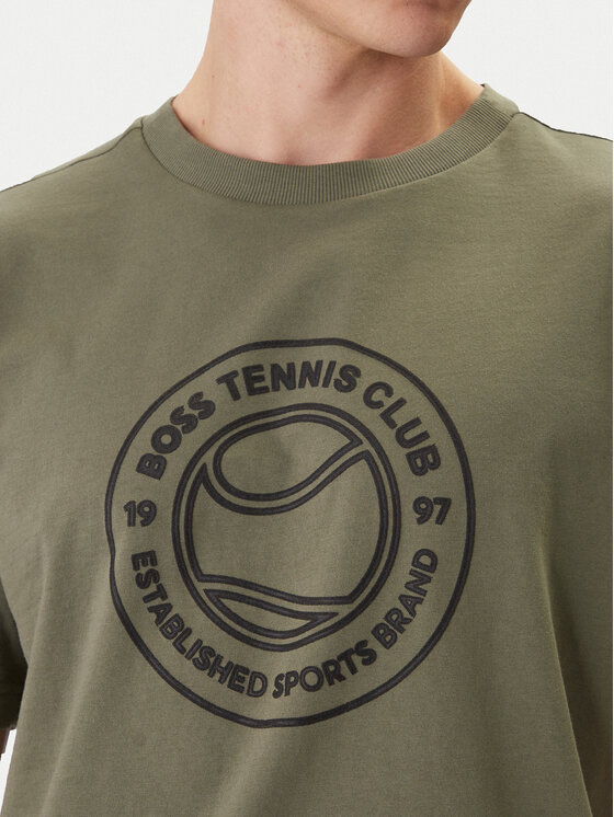 BOSS BOSS Marškinėliai Ts_Join Logo 50553648 Chaki Regular Fit