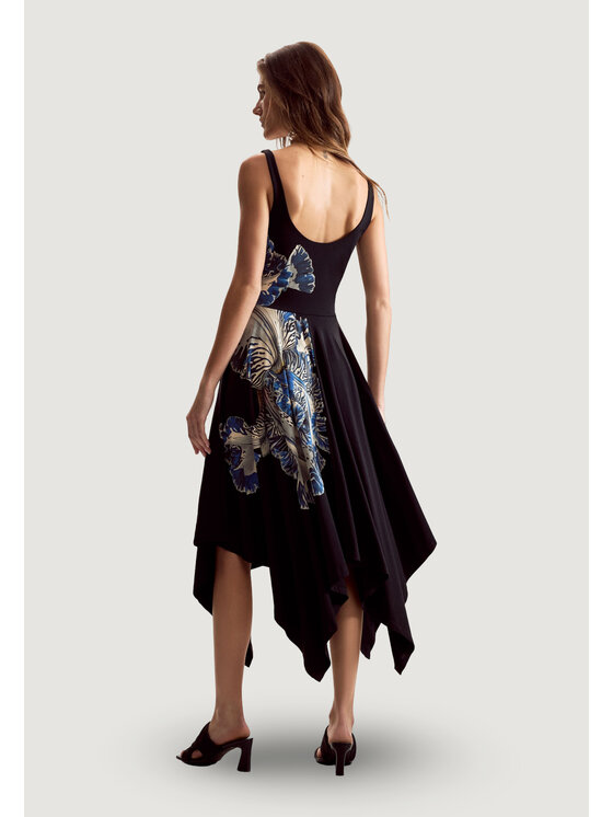 Desigual Desigual Sukienka codzienna VEST_ORCHID_LACROIX Czarny Casual Fit
