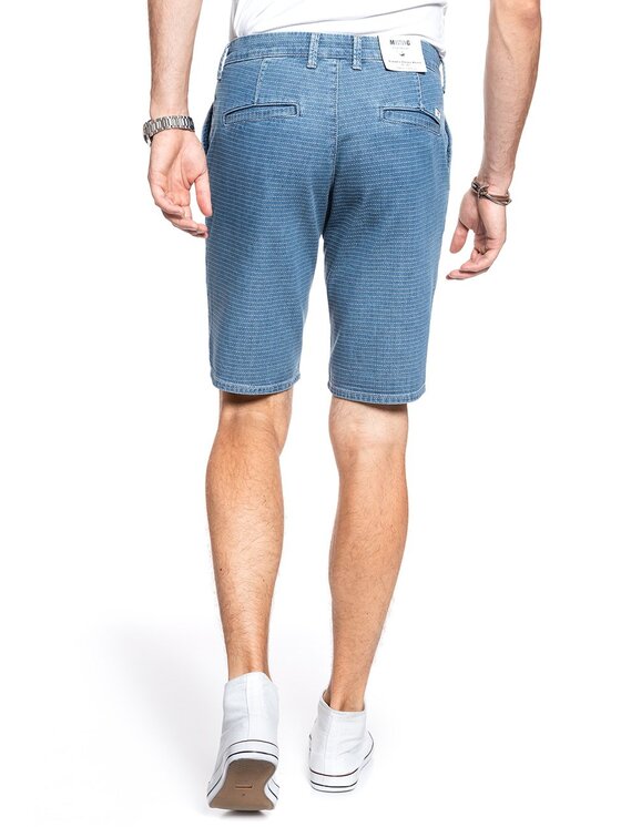 Mustang Mustang Szorty jeansowe CLASSIC CHINO SHORT Biały Regular Fit