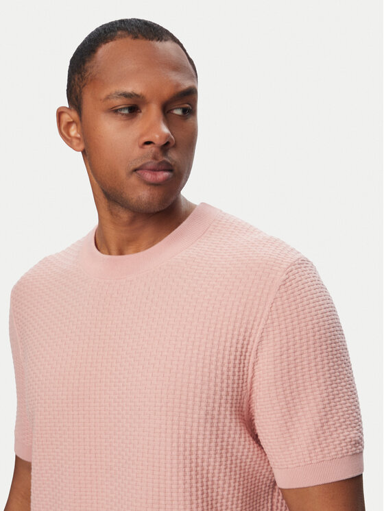 BOSS BOSS T-krekls H-Nilton 50560468 Rozā Regular Fit
