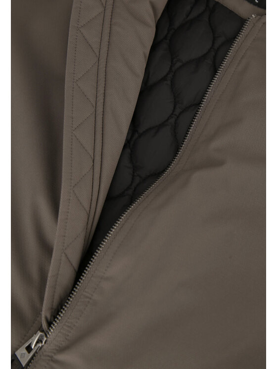 Volcano Volcano Kurtka bomber J-TOBIAS Czarny Regular Fit