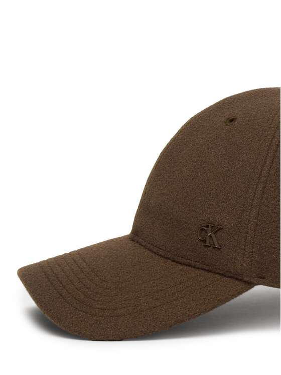 Calvin Klein Calvin Klein Kapa s šiltom Felt W Metal Plaque Cap LV04D5054G Rjava