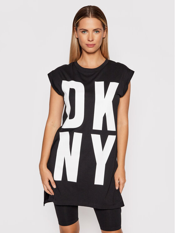 DKNY Majica P1RHRB2M Črna Regular Fit