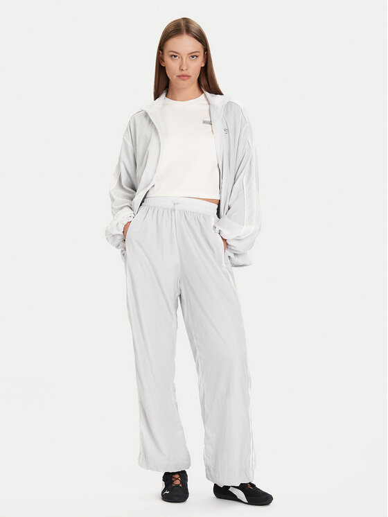 Puma Puma Долнище анцуг PUMA X ROSÉ T7 633796 32 Сребрист Relaxed Fit