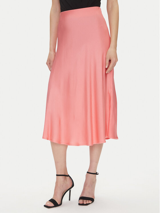 Fracomina Fracomina Fustă midi FJ25SG2003W45101 Coral Regular Fit