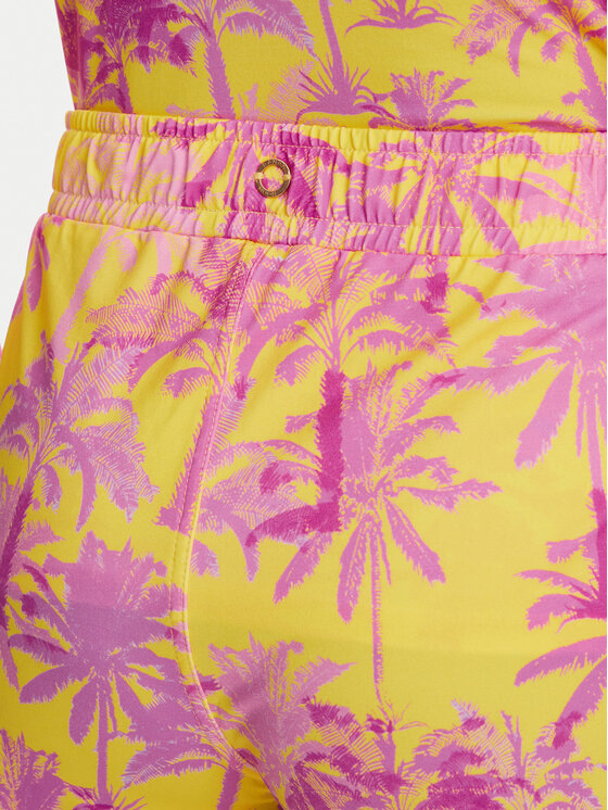 Banana Moon Banana Moon Plážové šortky Tiwi Print JWF22 Žlutá Regular Fit