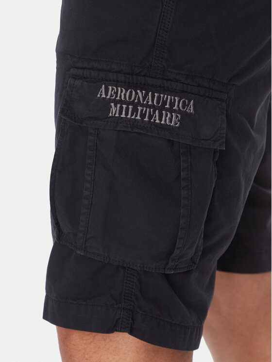Aeronautica Militare Aeronautica Militare Pantalon scurți din material 251BE066CT1122 Bleumarin Regular Fit