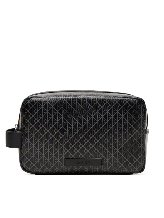Calvin Klein Geantă pentru cosmetice Coated Dopp Kit LV04D1082G Negru