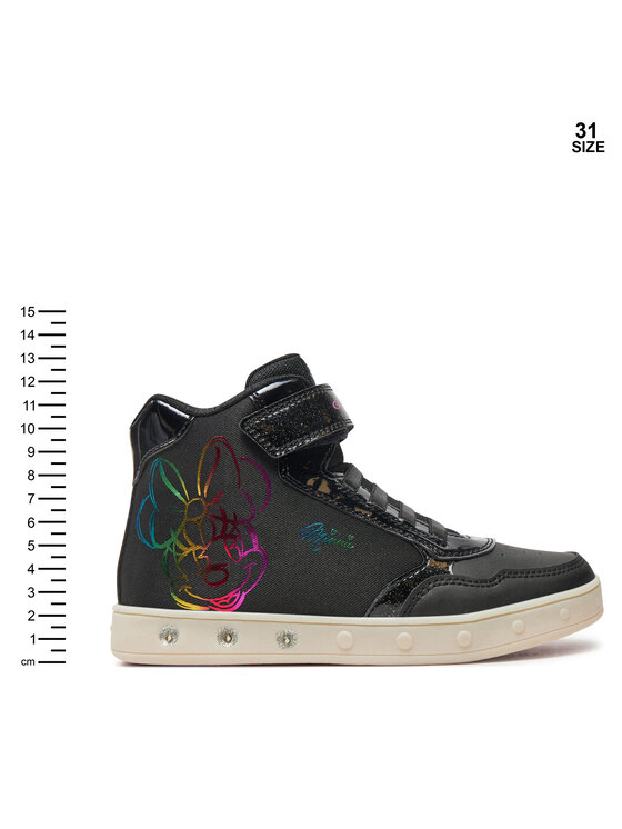 Geox Geox Snīkeri Skylin Girl J468WE 011KN C9999 S Melns