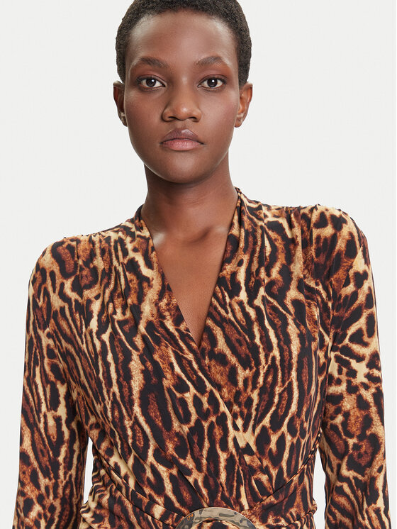 Joseph Ribkoff Joseph Ribkoff Koktel haljina 253091 Smeđa Slim Fit
