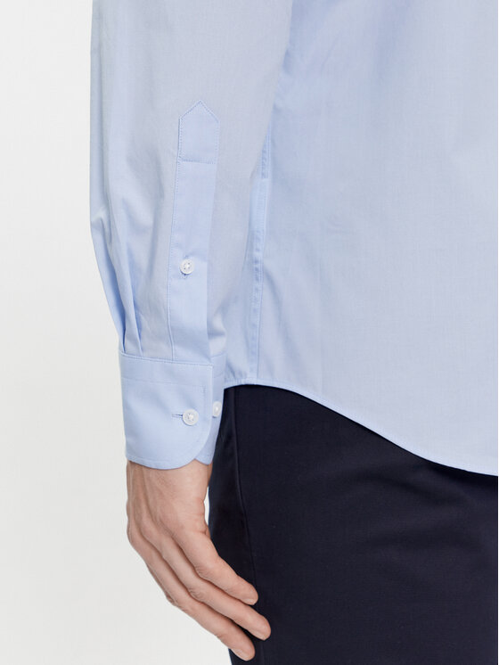 Tommy Hilfiger Tommy Hilfiger Koszula Cl Flex Poplin Rf Shirt MW0MW31219 Błękitny Regular Fit