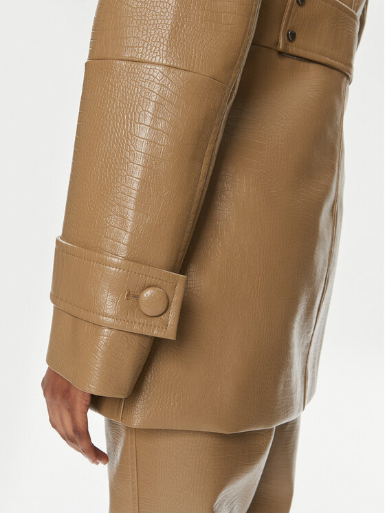 ROTATE ROTATE Jacke aus Kunstleder 1121422512 Braun Regular Fit