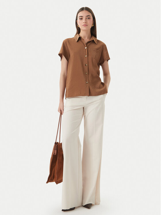 Marella Marella Риза Apice 2613111164 Кафяв Regular Fit