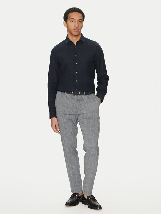Calvin Klein Calvin Klein Košulja K10K109286 Tamnoplava Slim Fit