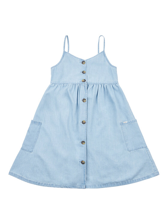 Lee Lee Sommerkleid Strap Aline LEG5108 Himmelblau
