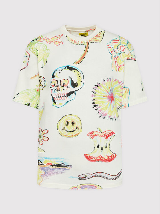 Market Market Majica Unisex SMILEY Market Coloring 399001096 Bela Relaxed Fit