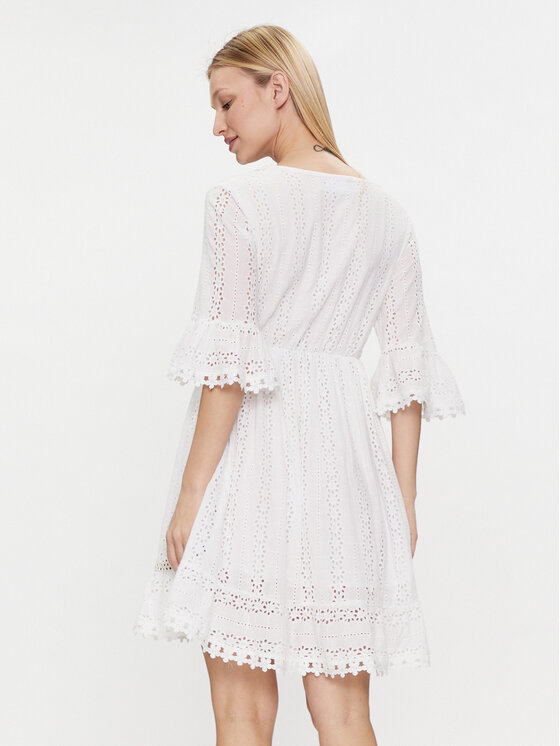 Iconique Iconique Літня сукня Giorgia IC24-002 Білий Regular Fit