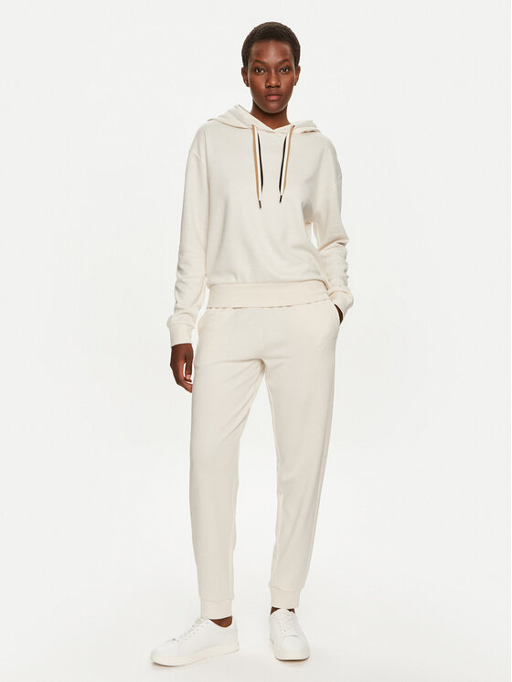 BOSS Boss Sportinės kelnės CP Stripe 50524759 Écru Regular Fit
