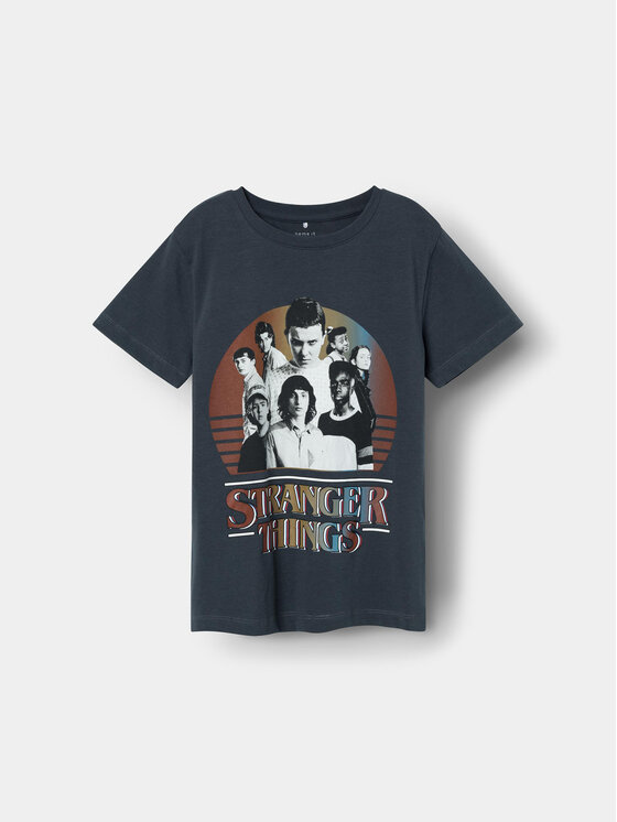 NAME IT NAME IT T-shirt STRANGER THINGS 13227698 Tamnoplava Regular Fit
