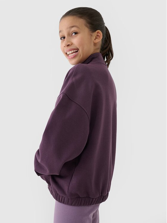 4F 4F Bluza 4FJRSS25TSWSF2058-50S Fioletowy Oversize