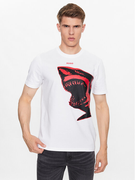 HUGO Hugo Футболка 50493058 Білий Regular Fit