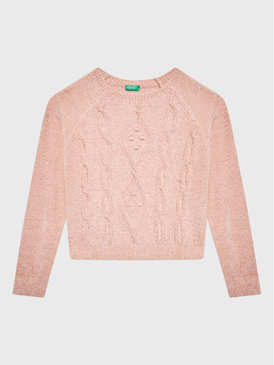 United Colors Of Benetton United Colors Of Benetton Svetr 1027C101P Růžová Regular Fit