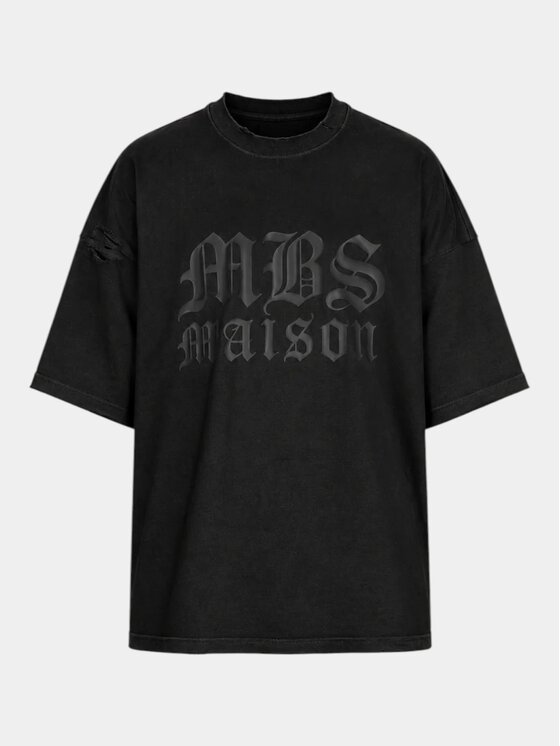 MADE BY SOCIETY MADE BY SOCIETY T-Shirt Witness - T17448 Czarny Basic Fit