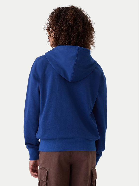 Gap Gap Majica dugih rukava 542315-00 Plava Relaxed Fit