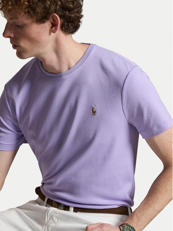 Polo Ralph Lauren Polo Ralph Lauren T-Shirt 710740727507 Fioletowy jasny Regular Fit