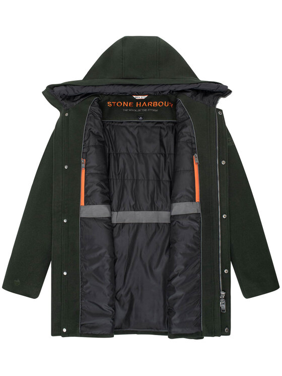 Stone Harbour Stone Harbour Kurtka zimowa Fenroos Zielony Regular Fit