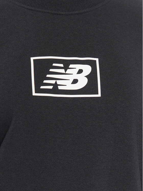 New Balance New Balance Μπλούζα Essentials French Terry Crew WT33514 Μαύρο Regular Fit