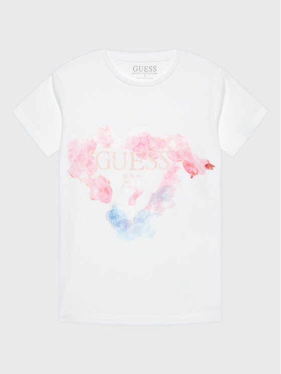 T-shirt J3RI28 K6YW1 Bianco Regular Fit