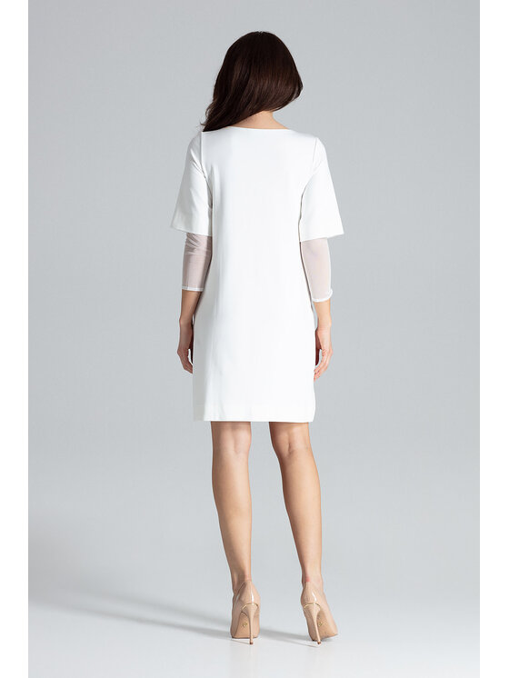 Lenitif Lenitif Vestito L015 Écru Regular Fit