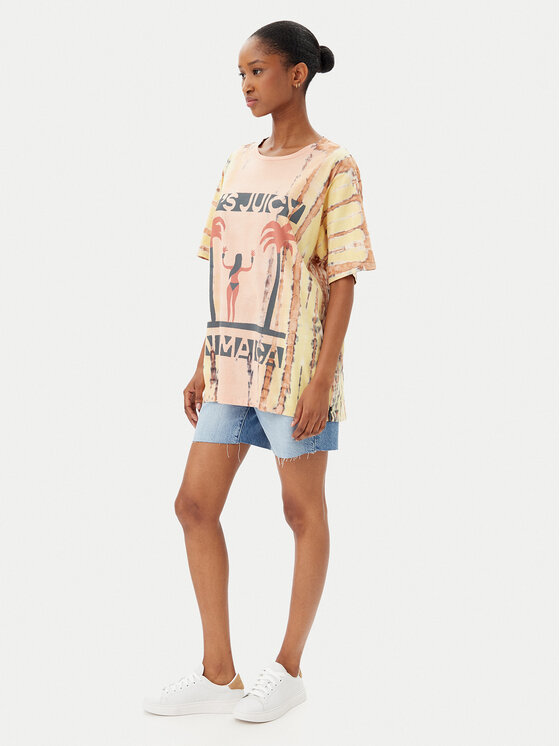 One Teaspoon One Teaspoon T-Shirt Its Juicy In Jamaica 26940 Oranžová Relaxed Fit