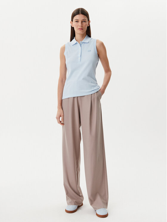 Lacoste Lacoste Поло PF5445 Блакитний Slim Fit