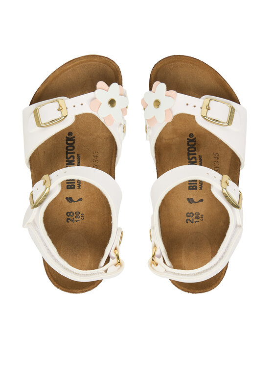 Birkenstock Birkenstock Basutės Rio Flowers As Kids 1029561 S Balta
