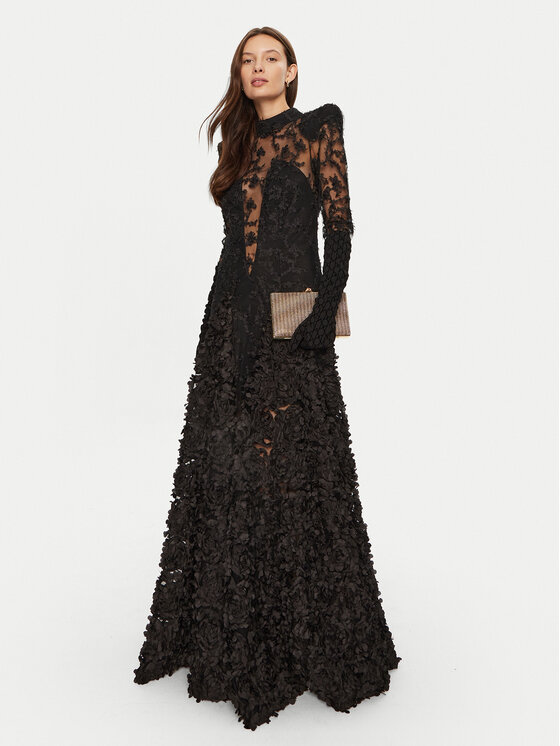 Babylon Babylon Abendkleid S00800 Schwarz Regular Fit