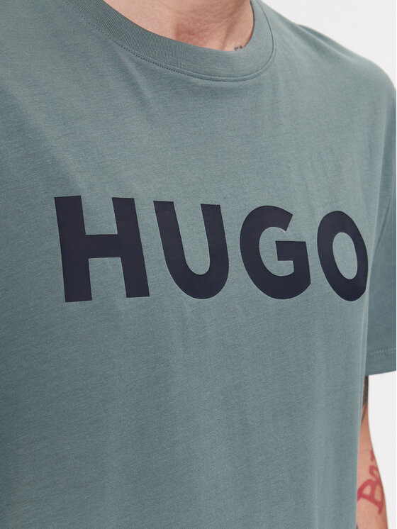 HUGO Hugo T-shirt Dulivio 50467556 Zelena Regular Fit