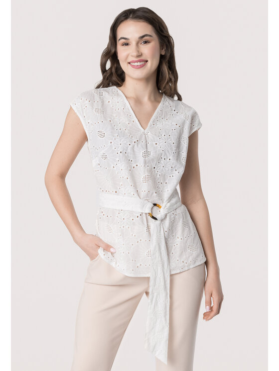 QUIOSQUE QUIOSQUE Halenka 2UC001 Bílá Regular Fit