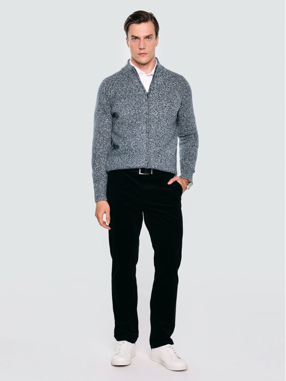 BIG STAR BIG STAR Kardigan DIONIS Niebieski Basic Fit