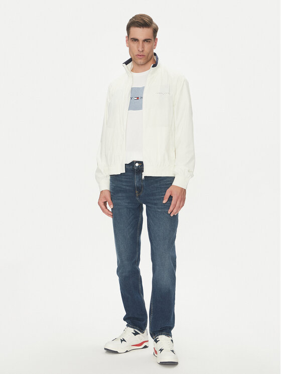 Tommy Jeans Tommy Jeans Átmeneti kabát Essential DM0DM21667 Fehér Regular Fit