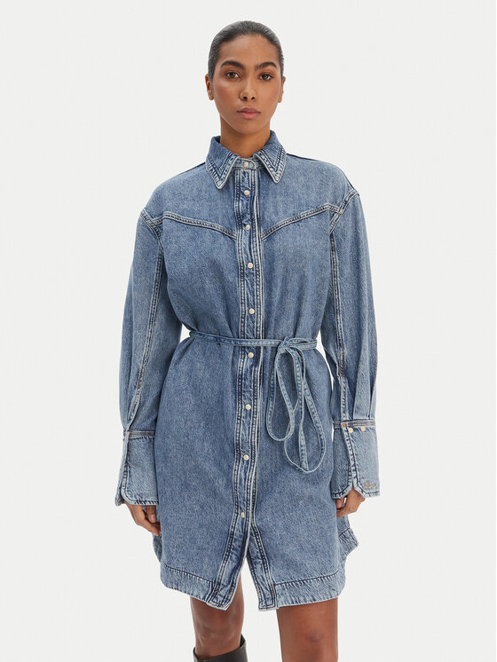 BOSS BOSS Vestito di jeans 50557046 Blu Regular Fit