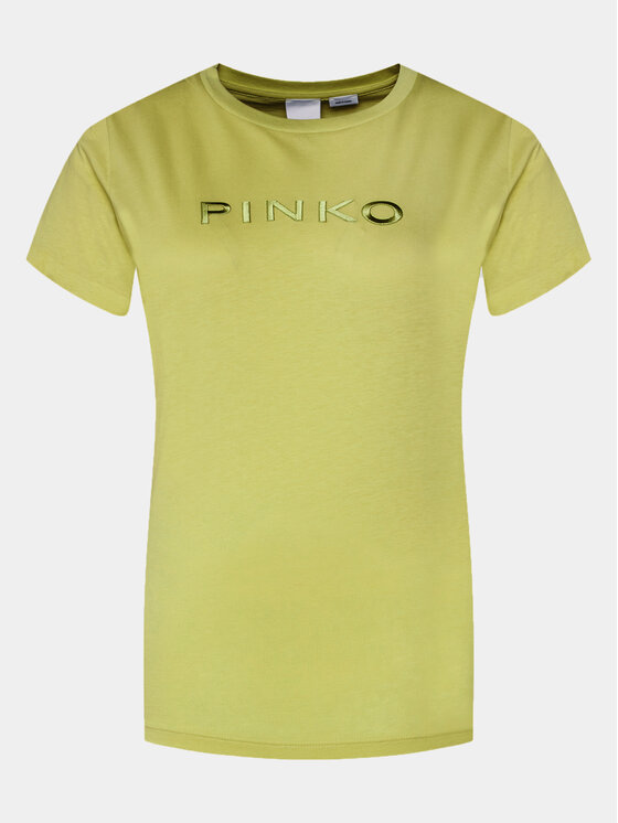 PINKO Pinko T-Shirt Start 101752 A1NW Žlutá Regular Fit
