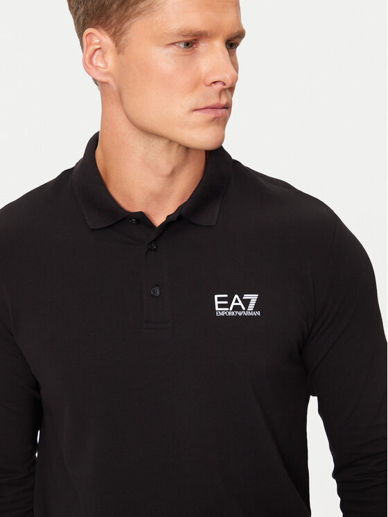 EA7 Emporio Armani EA7 Emporio Armani Polo 8NPF15 PJVQZ 1200 Crna Regular Fit